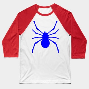 Radioactive Spider Blue Logo Baseball T-Shirt